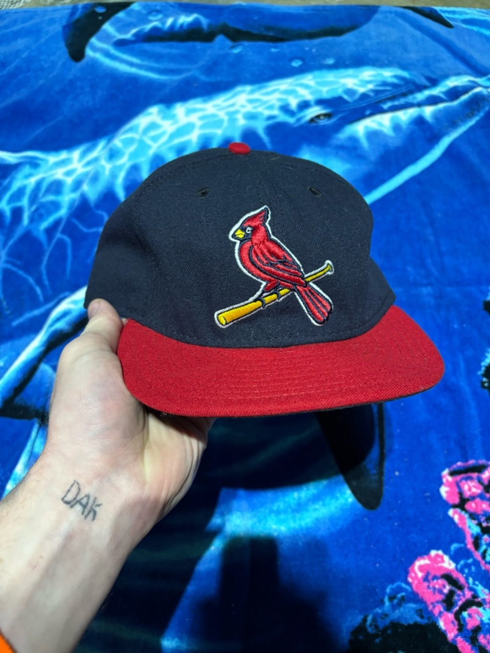 St. Louis Cardinals Two-Tone Red & Navy Bird Logo Baseball Cap